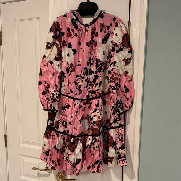 Veronica Beard Pink Floral Dress - Picture 3 of 4